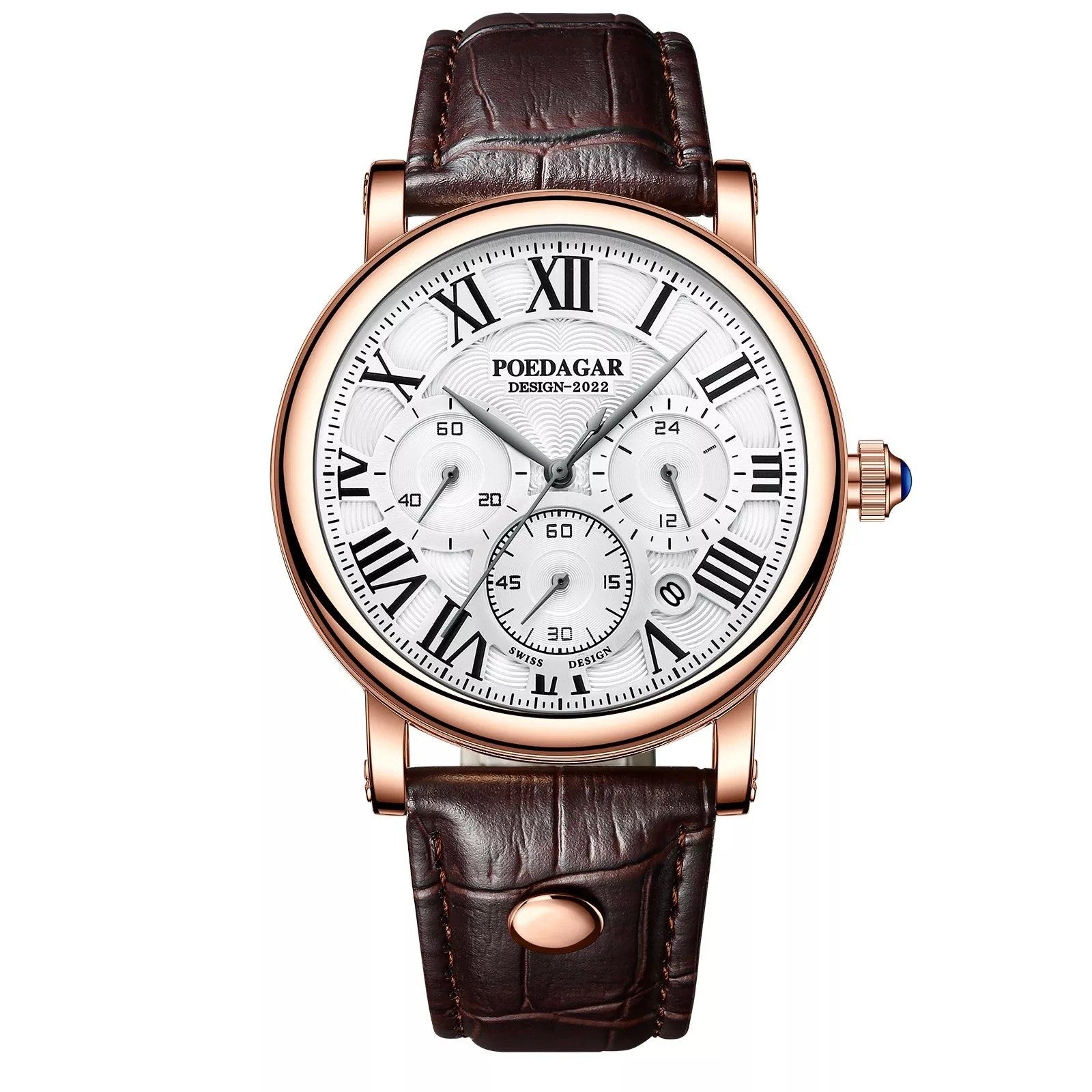 Ultra Thin Leather Strap Quartz Watch