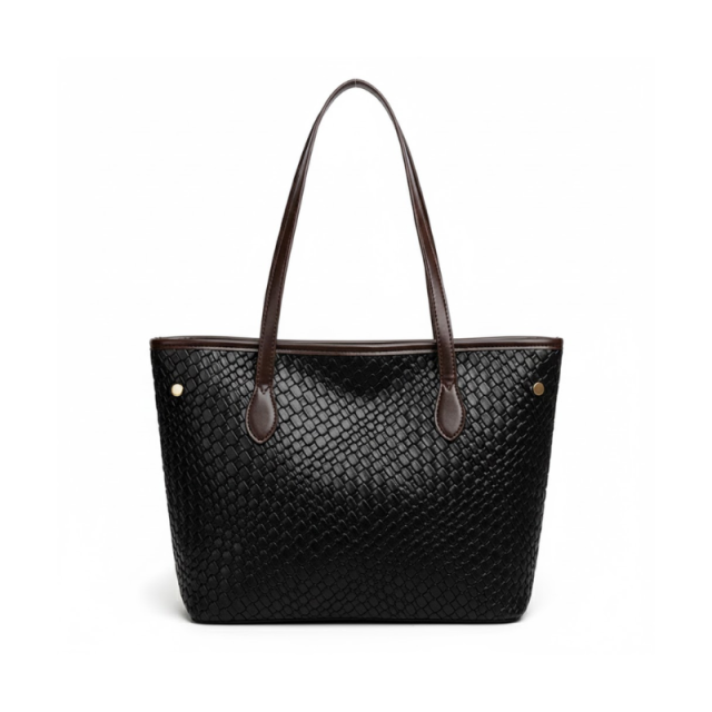 Minimalist Cognac Tote Bag