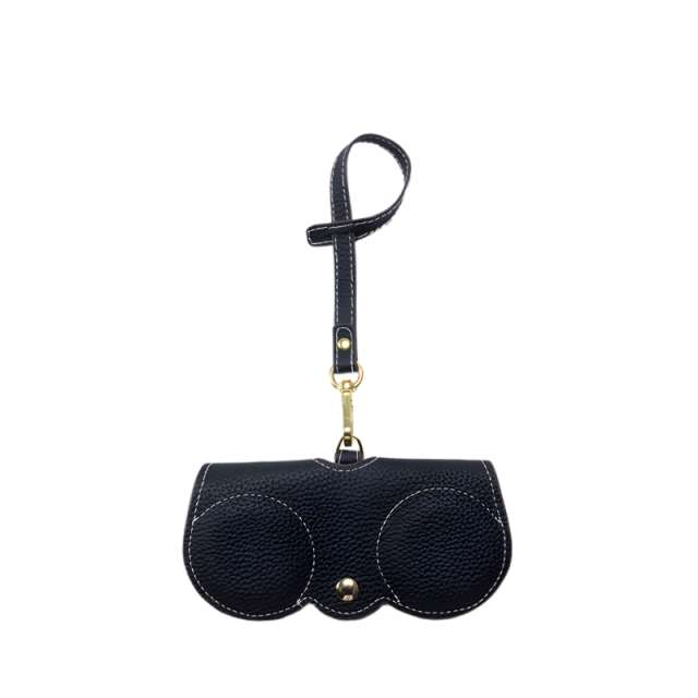 Premium Pebble Grain Eyewear Case Keychain