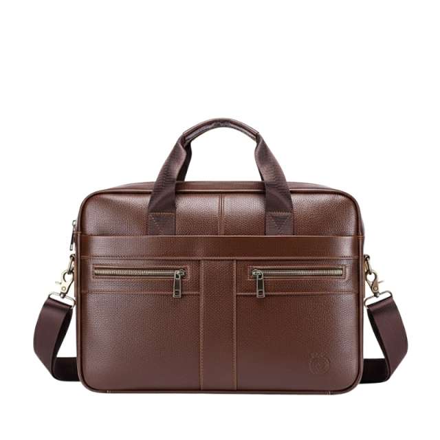 Premium Leather Finish Professional Briefcase Laptop Bag