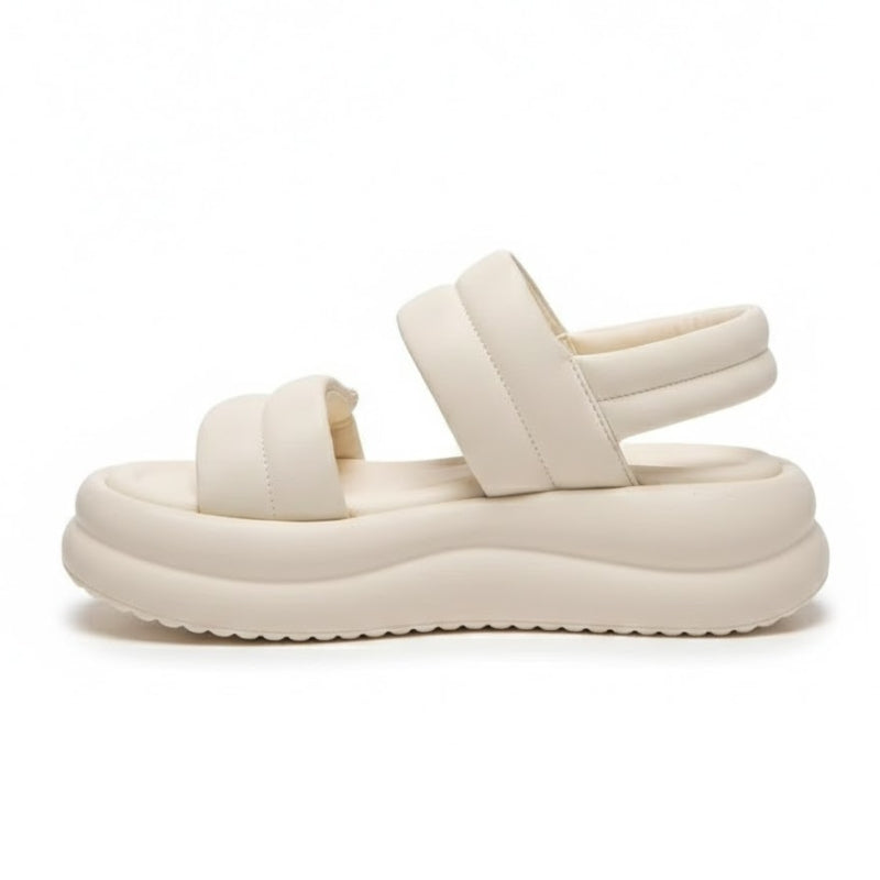 Cushioned Dual Strap Platform Sandals For Women