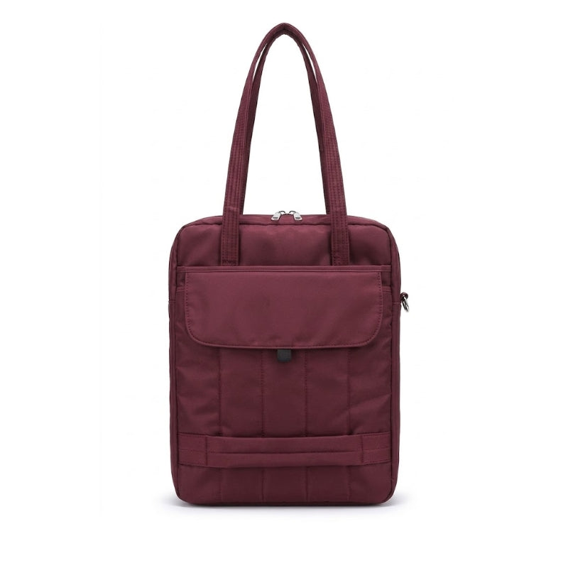 Slim Padded Vertical Shoulder Bag