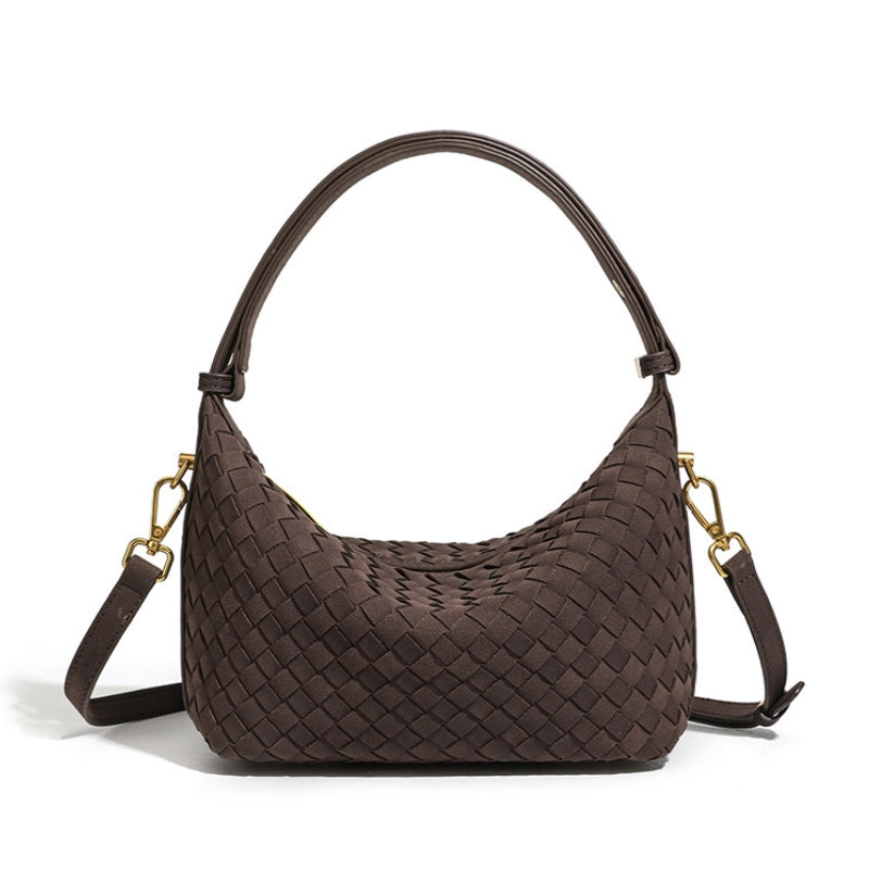 Women's Chic Intricate Woven Accent Handbag