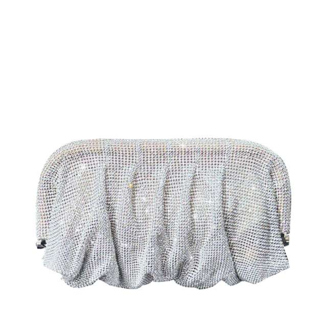 Sparkling Rhinestone Pouch Clutch