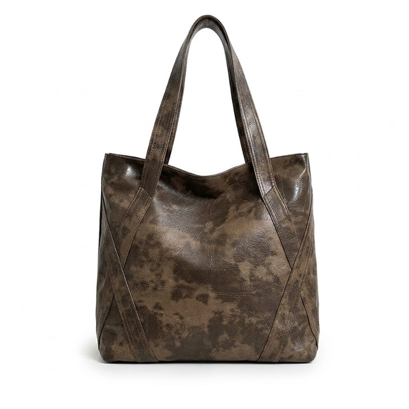 Women's Edgy Distressed Texture Shoulder Bag