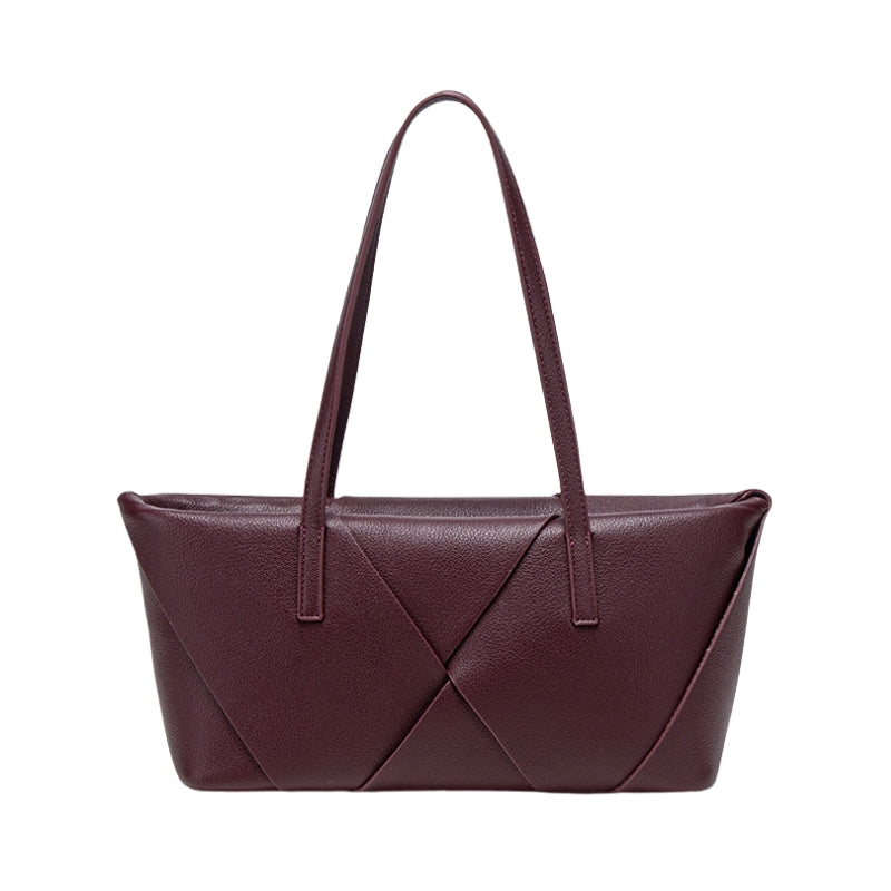 Women's Artistic X-Pattern Textured Shoulder Bag