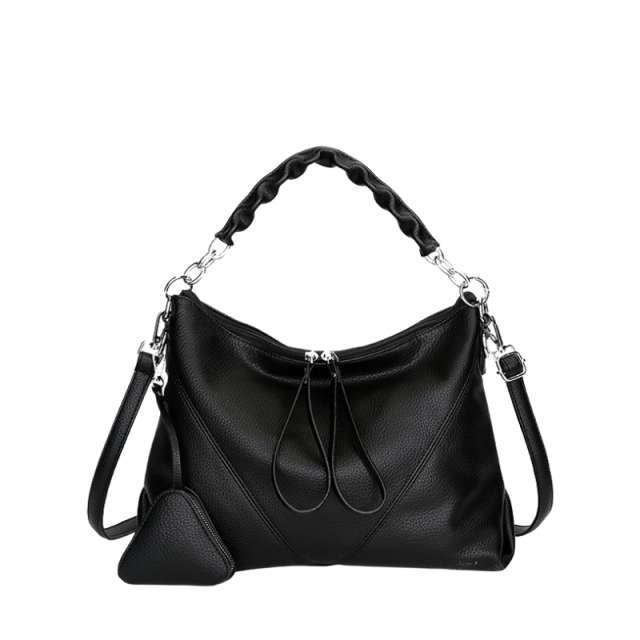 Versatile Large Capacity Shoulder Bag with Pouch