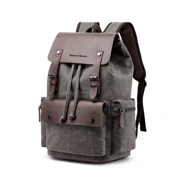 Retro Oil Wax Canvas Travel Backpack