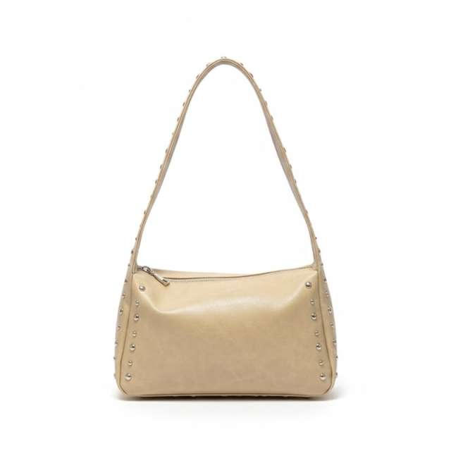 Minimalist Studded Shoulder Bag