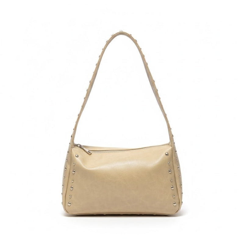 Minimalist Studded Shoulder Bag