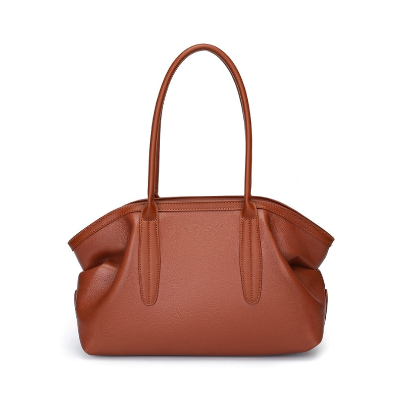 Suede Origami Tapered Shoulder Bag