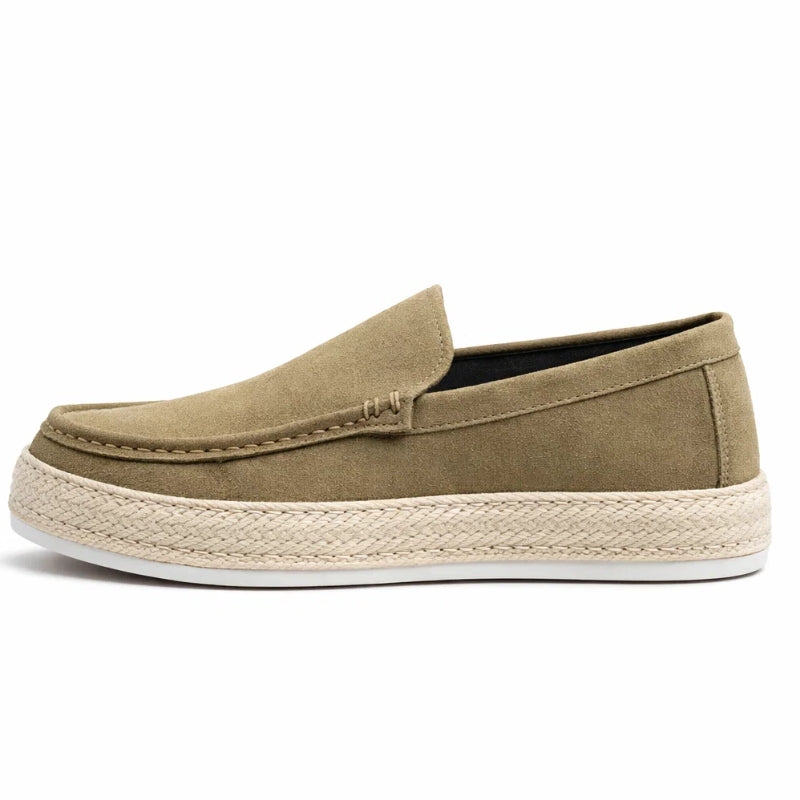 Men's Professional Braided-Sole Canvas Loafers
