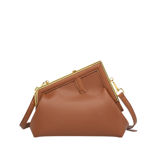 Sleek Clasp Crossbody Bag