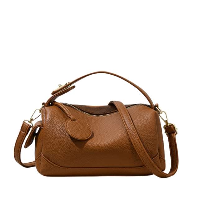 Soft Leather Large Capacity Boston Pillow Bag