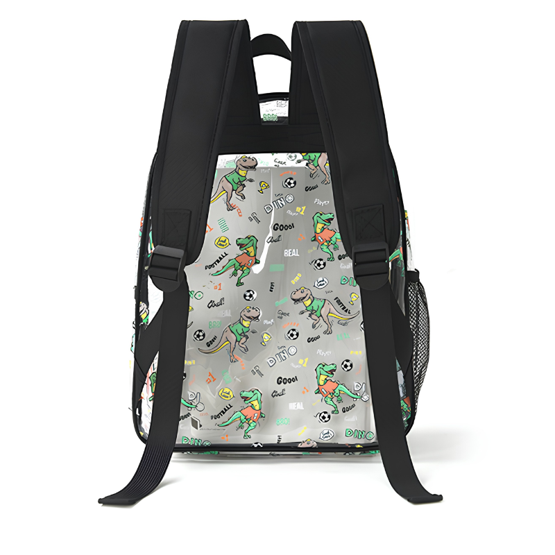 Dino Fun Transparent Kids Backpack