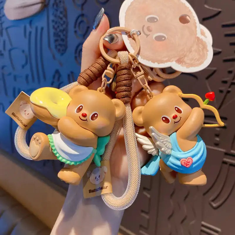 Butter Bear Bag Charm