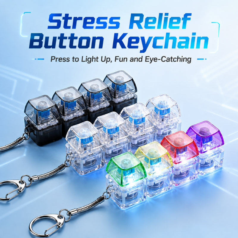 Rainbow Pop Stress Keychain