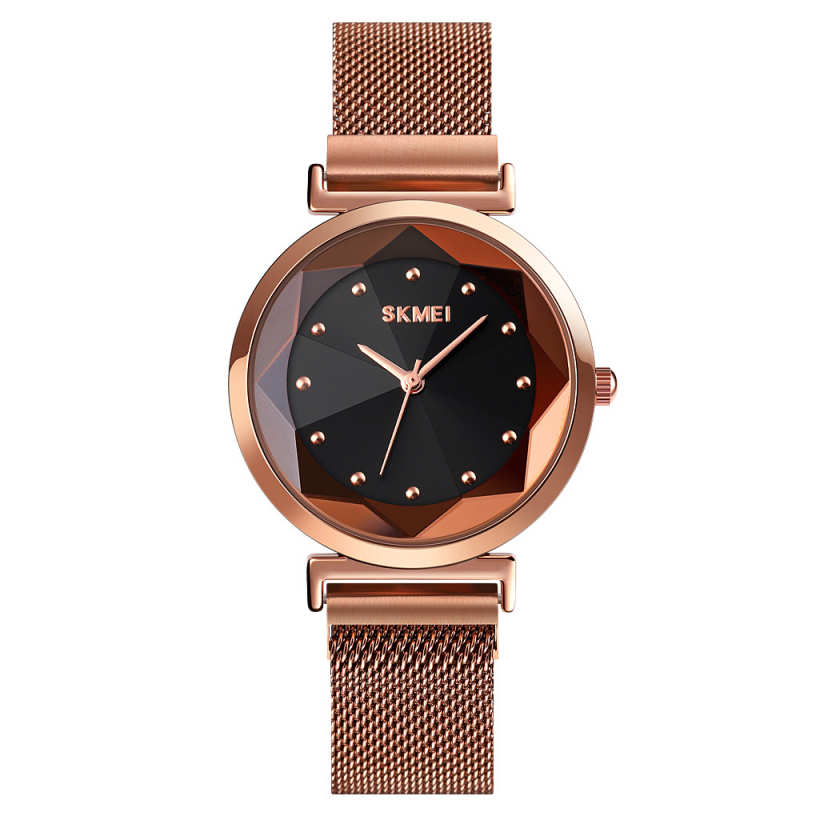 Elegant Magnetic Buckle Steel Strap Women's Watch