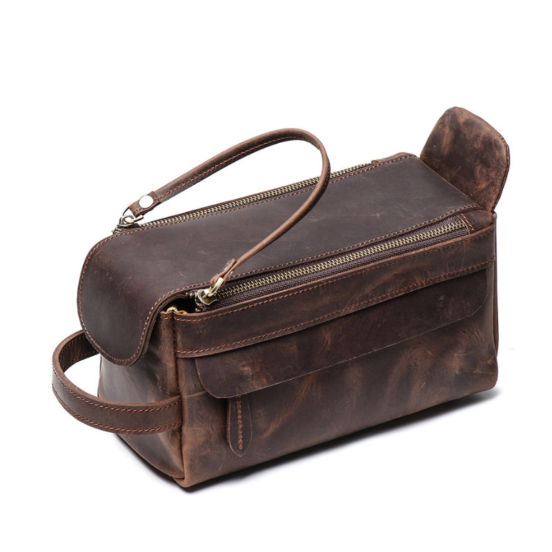 Retro Genuine Leather Mens Large Capacity Wallet