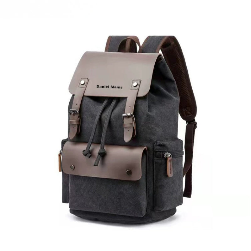 Retro Oil Wax Canvas Travel Backpack