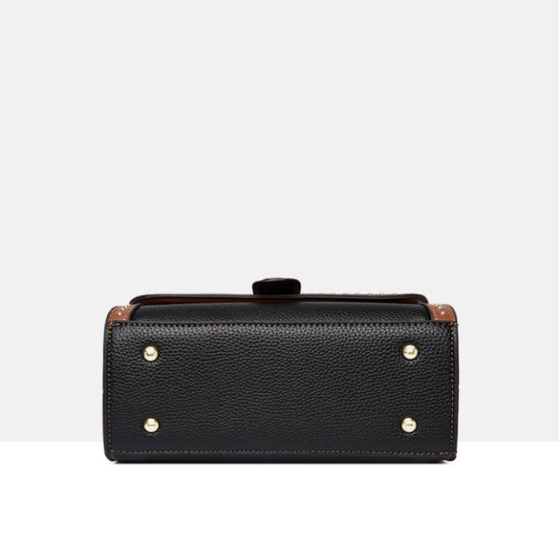 Regal Studded Flap Handbag