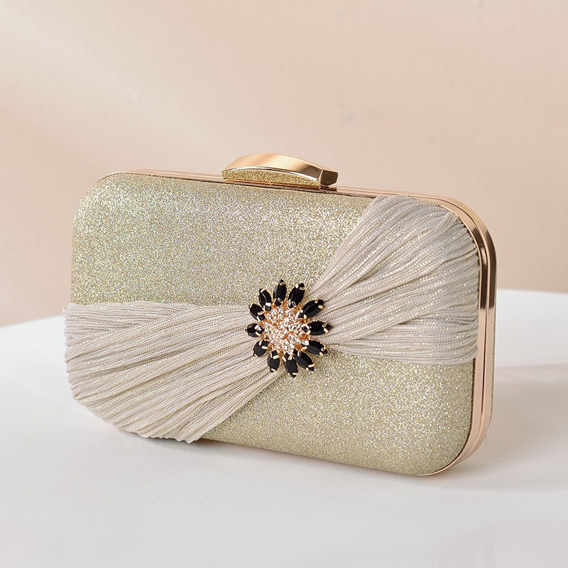 Glimmer Blossom Evening Clutch Bag