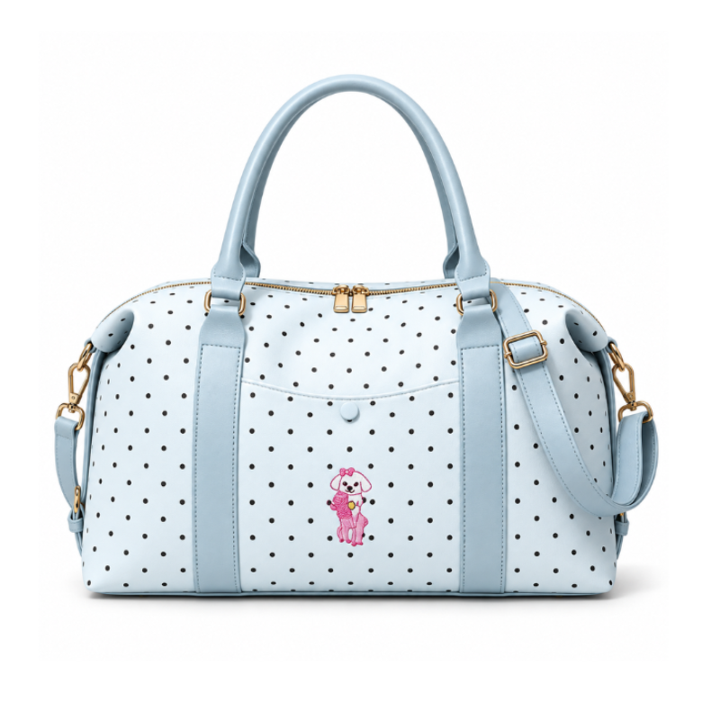 Polka Dot Travel Duffle Bag