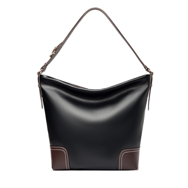 Ethnic Charm Leather Shoulder Bag