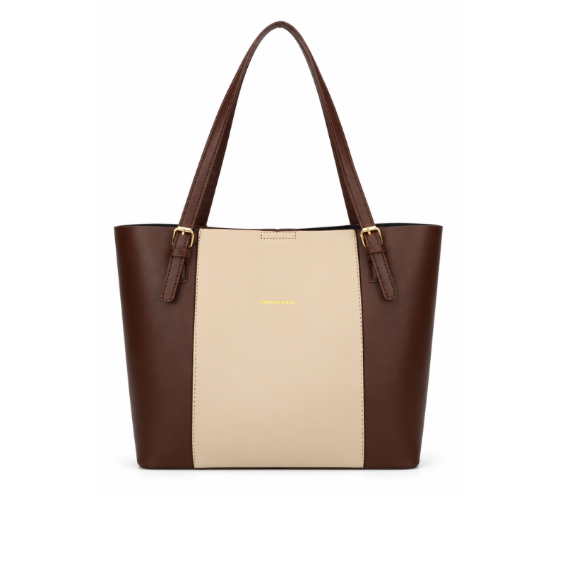 Colorblock Large Capacity Tote Bag