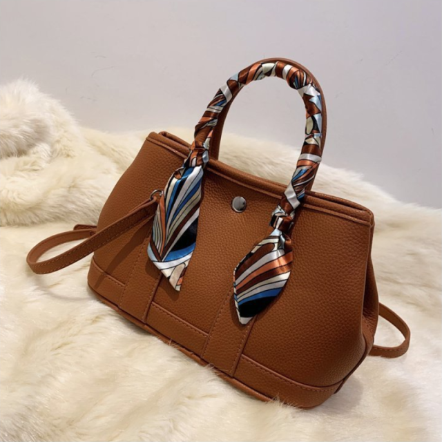Elegant Ribbon Accent Large Handbag For Women