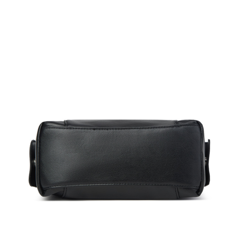 Minimal Curve Black Shoulder Bag