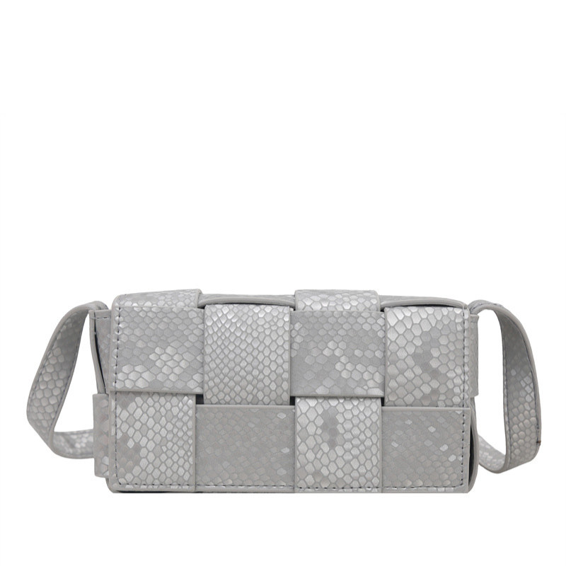 Chunky Weave Flap Shoulder Bag