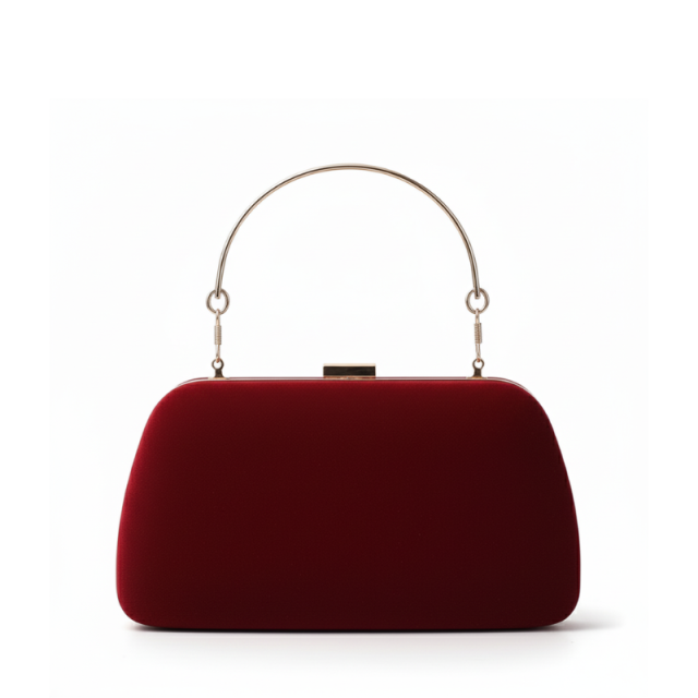 Velvet Leaf Charm Clutch