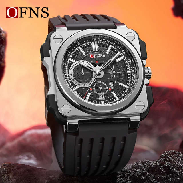 Square Dial Chrono Edge Men's Quartz Watch