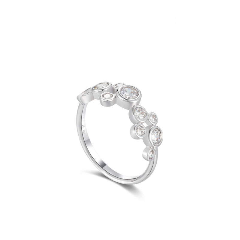 Bubble Aura Geometric Ring