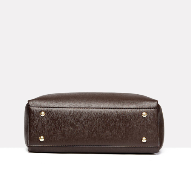 Elegant Lychee Pattern Large Capacity Handbag For Women