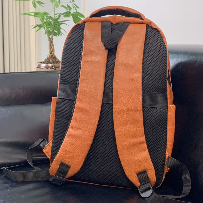 Style PU Leather Fashion Mens Backpack