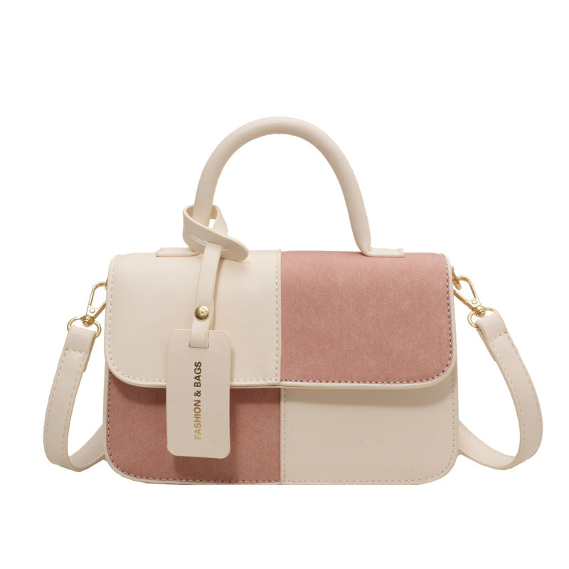 Summer Contrast Color  Square Commuter Shoulder Bag