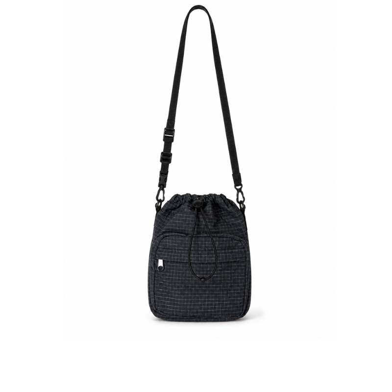 Urban Grid Nylon Crossbody Bag