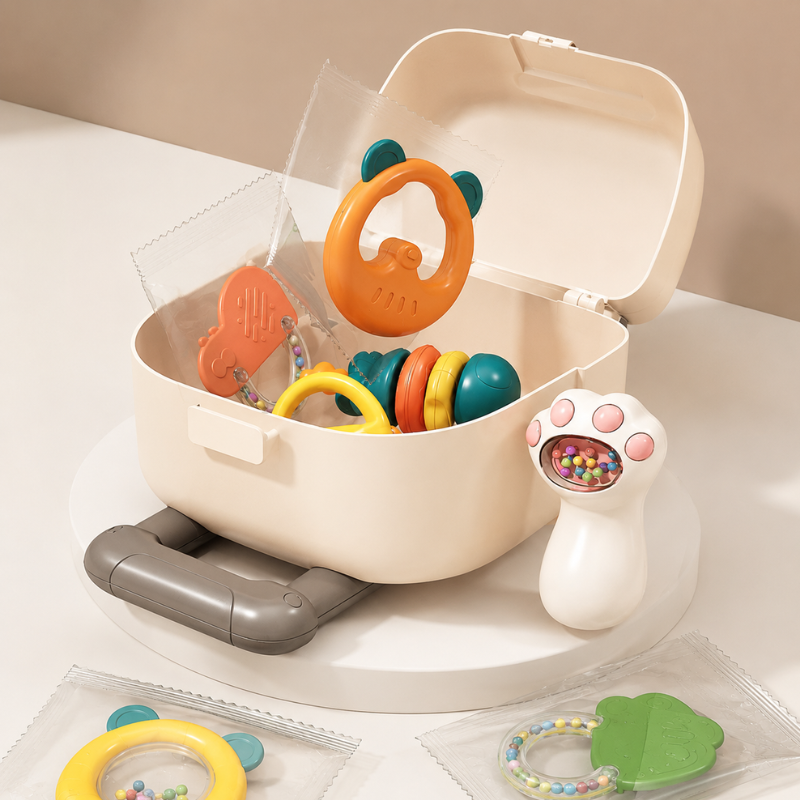 Baby Teether & Rattle Toy Set