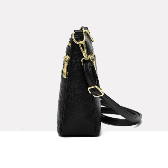 Stone Pattern Multi-Layer Crossbody Bag