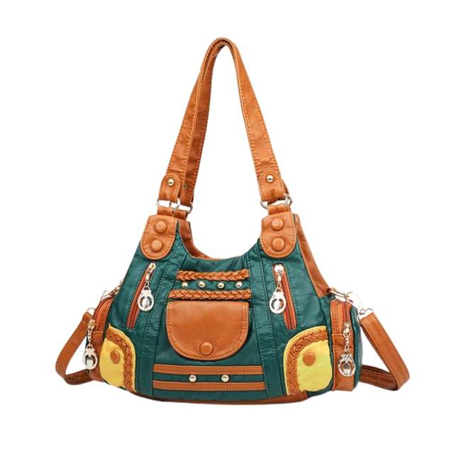 Luxe Pebbled Shoulder Bag