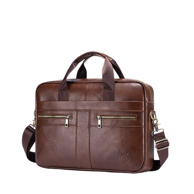 Premium Leather Finish Professional Briefcase Laptop Bag