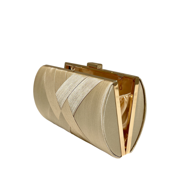 Champagne Knot Clutch Bag