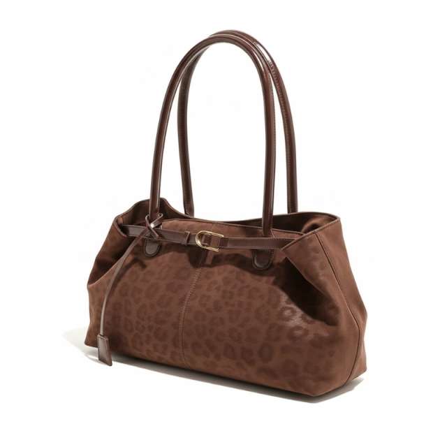 Casual Large Capacity Leopard Print Shoulder Bag