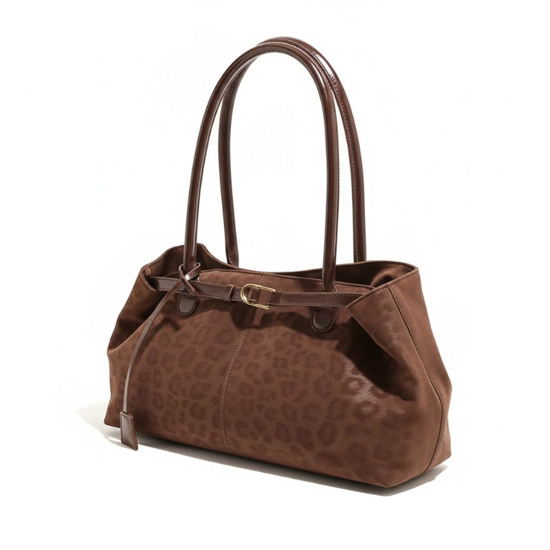 Casual Large Capacity Leopard Print Shoulder Bag