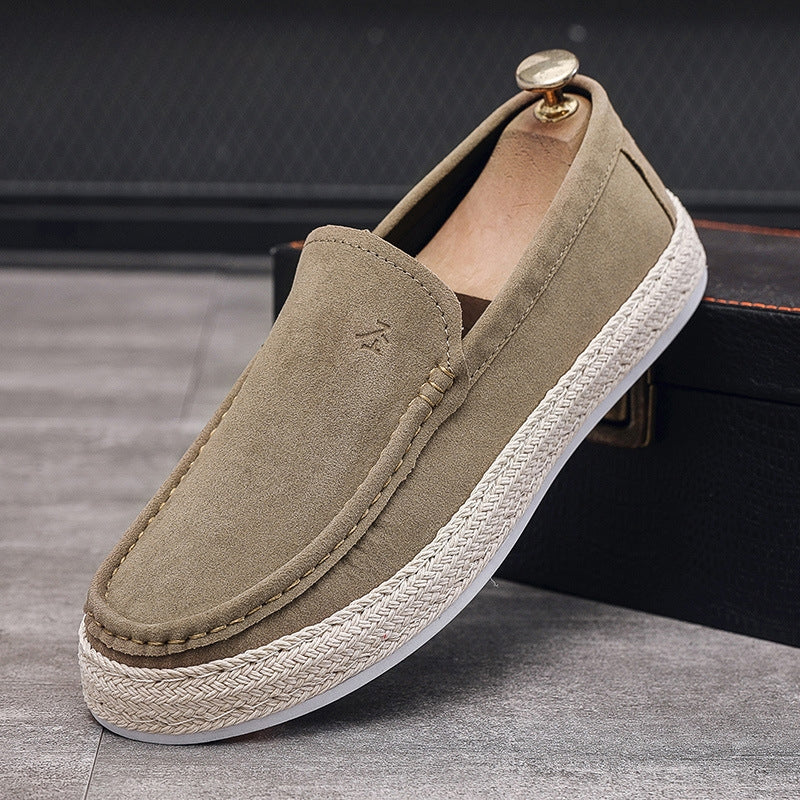 Men's Professional Braided-Sole Canvas Loafers