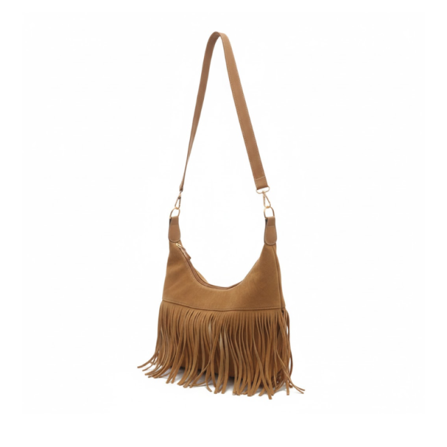 Sierra Fringe Hobo Shoulder Bag