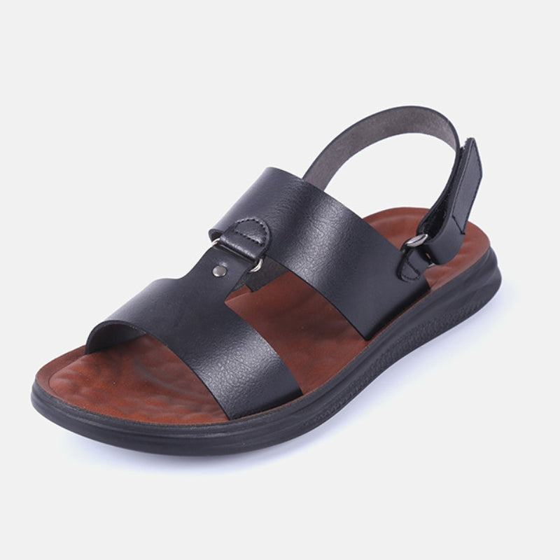 Shidertion Men's Dual Buckle Comfort Sandals