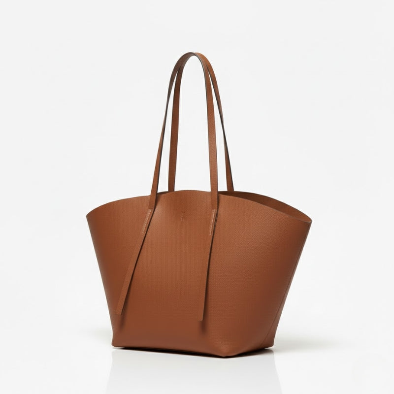 Women's Sculpted Winged Minimalist Large Tote Bag